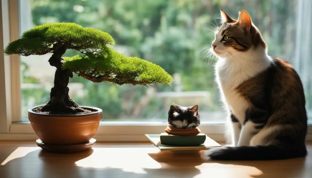 keeping cats safe around bonsai trees